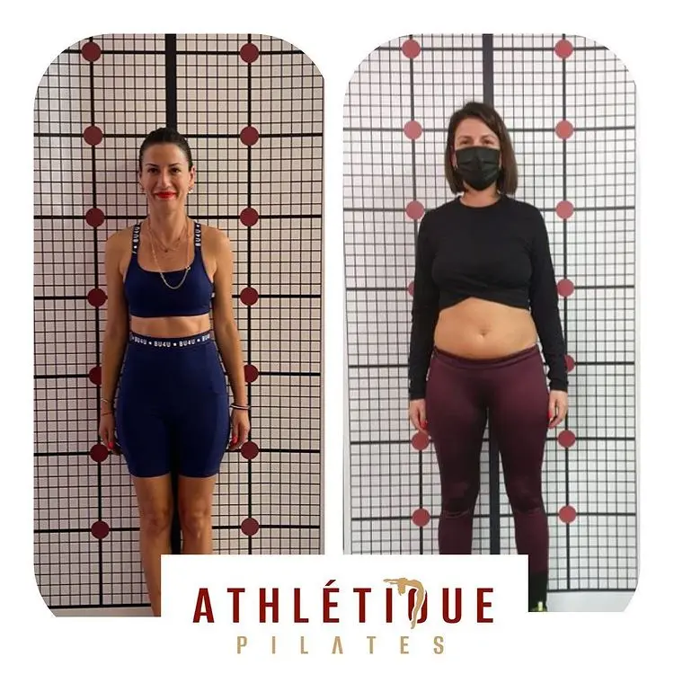 Pilates sürecine ait önden örnek duruş değişimi
